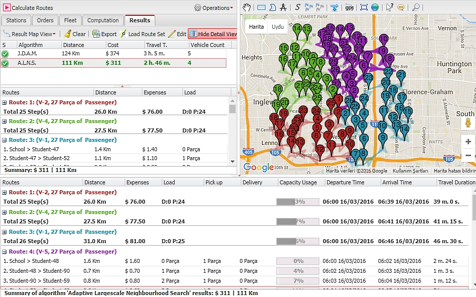 logvrp route optimization and fleet planning web application